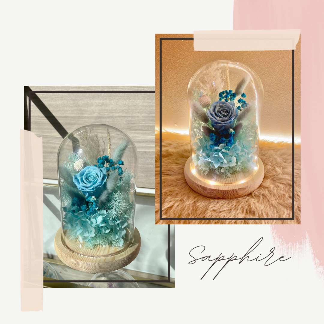 Sapphire Glass Dome - Image 1